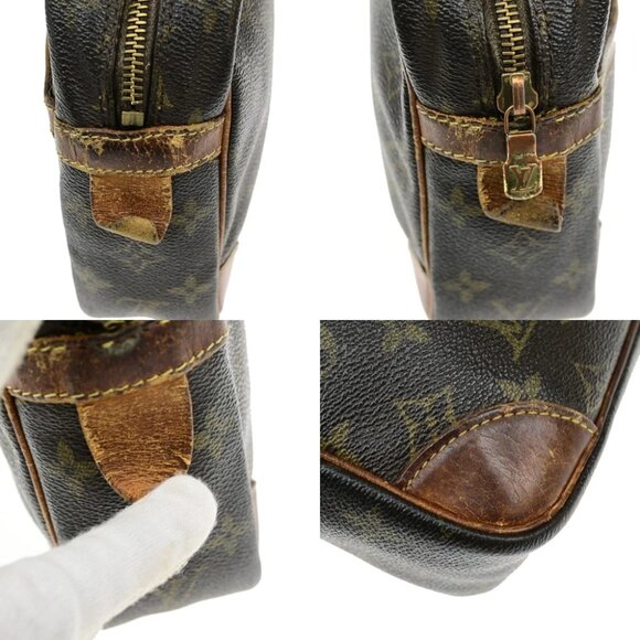 LOUIS VUITTON Compiegne 28 Clutch Hand Bag Monogram Leather Brown M51845 02YH074 - Picture 15 of 16